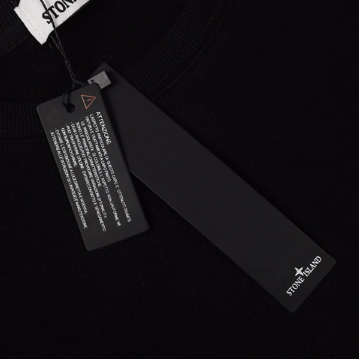 Stone Island Sweatshirt Black White pk04