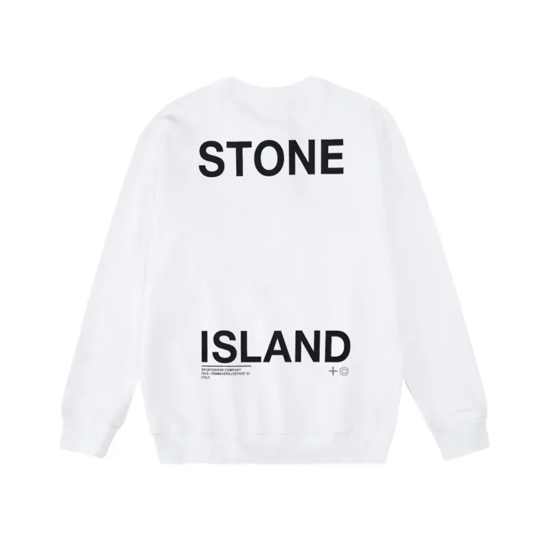 Stone Island Sweatshirt Black White pk04