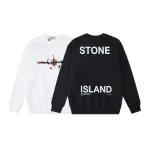 Stone Island Sweatshirt Black White pk04