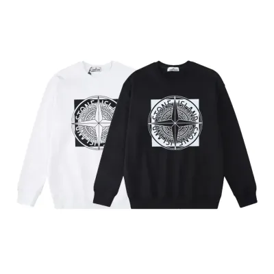 Stone Island Sweatshirt Black White pk05 01