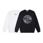 Stone Island Sweatshirt Black White pk06