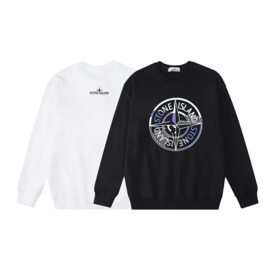 Stone Island Sweatshirt Black White pk06 01