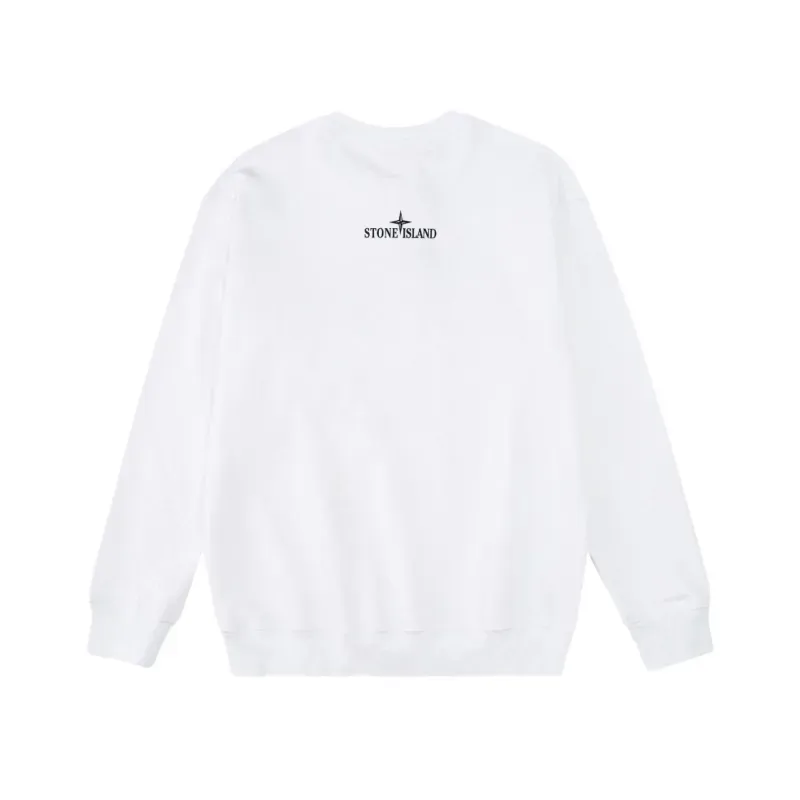 Stone Island Sweatshirt Black White pk06