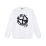 Stone Island Sweatshirt Black White pk08