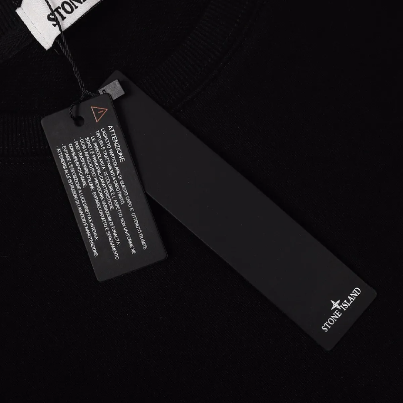 Stone Island Sweatshirt Black White pk09