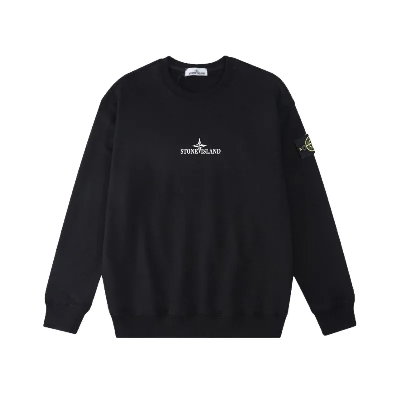 Stone Island Sweatshirt Black White pk11