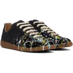 Maison Margiela Black Paint Sneakers