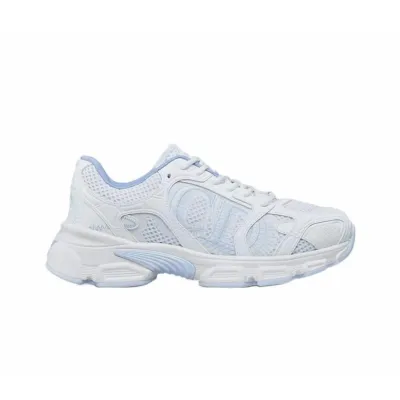 PK God Batch Dior Chrono Sneaker White and Sky Blue Mesh and Leather-Effect Panels 02