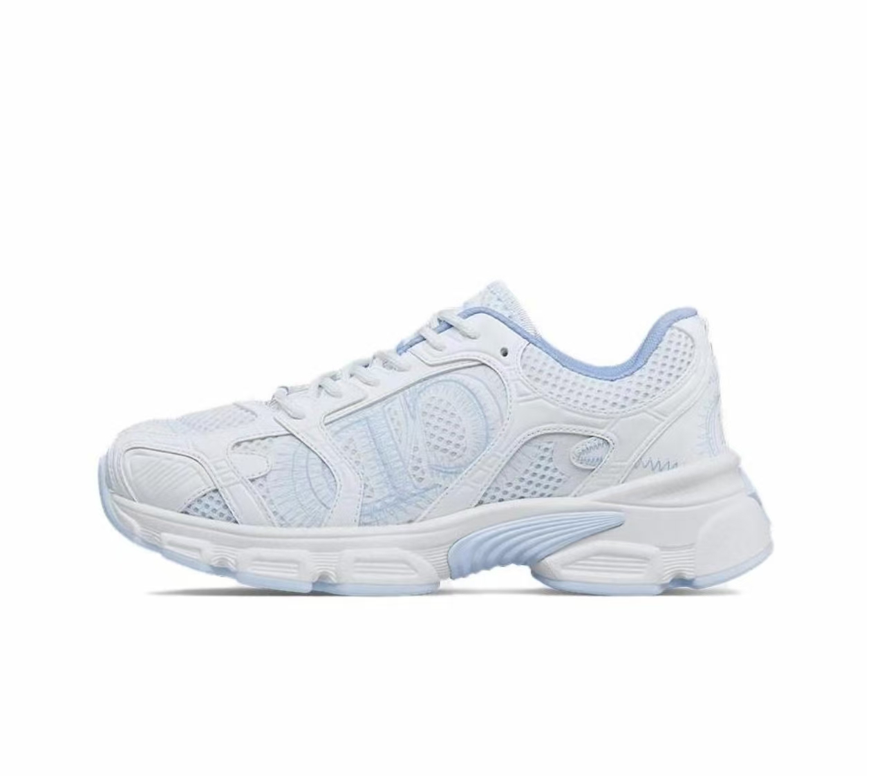 PK God Batch Dior Chrono Sneaker White and Sky Blue Mesh and Leather-Effect Panels