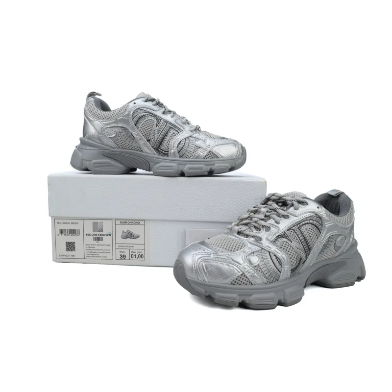 PK God Batch Dior Chrono Sneaker Grey Silver