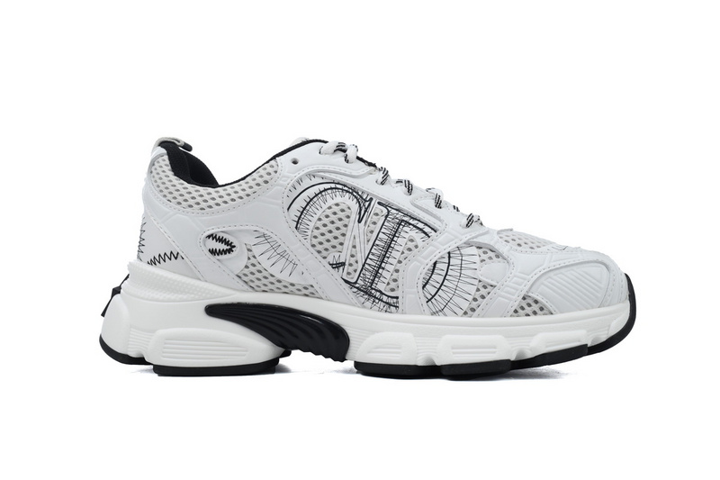 PK God Batch Dior Chrono Sneaker Mesh with White and Black Leather-Effect Panels