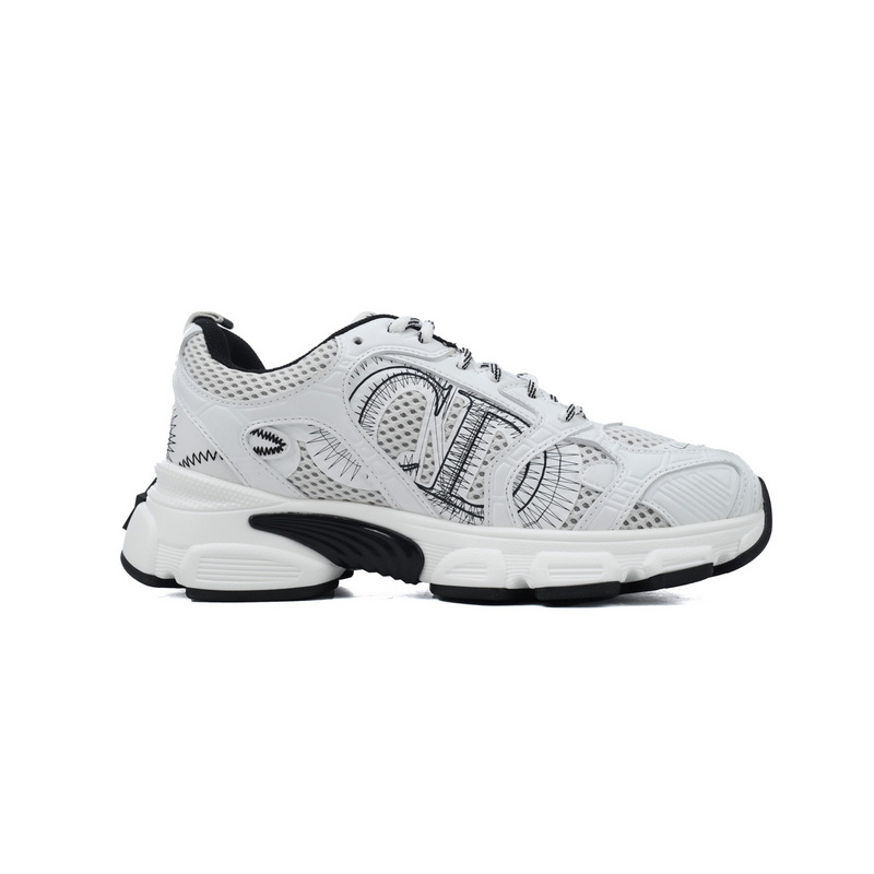 PK God Batch Dior Chrono Sneaker Mesh with White and Black Leather-Effect Panels