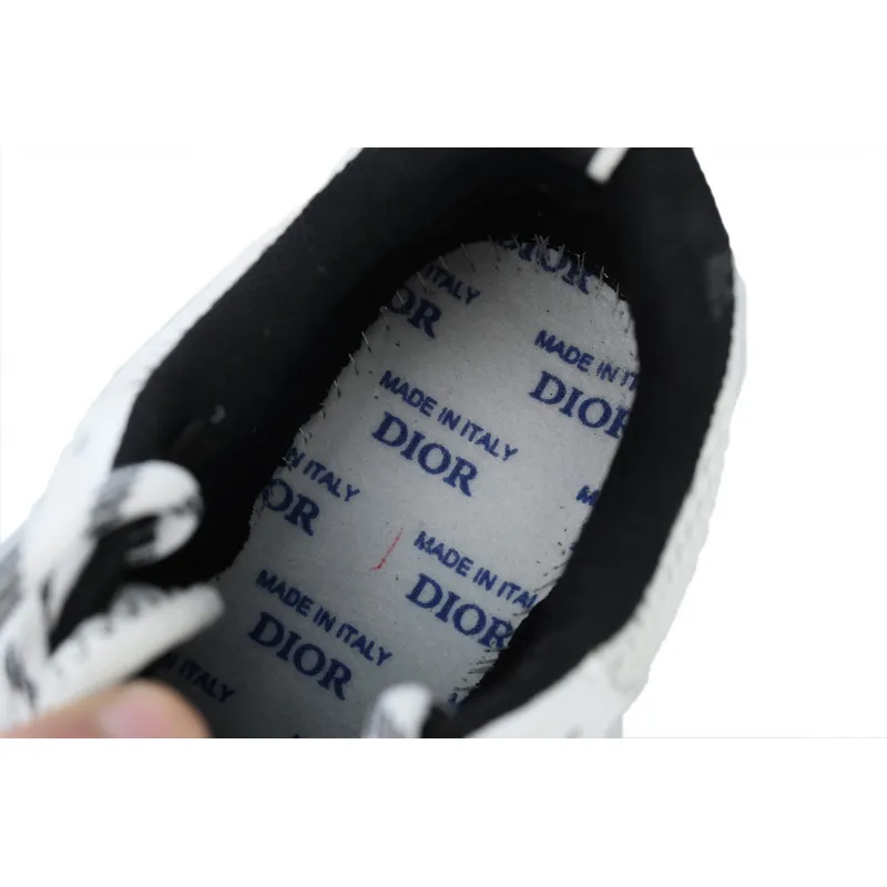 PK God Batch Dior Chrono Sneaker Mesh with White and Black Leather-Effect Panels