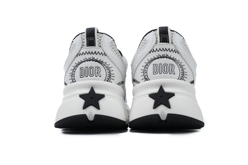 PK God Batch Dior Chrono Sneaker Mesh with White and Black Leather-Effect Panels