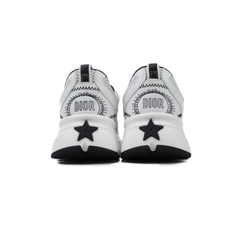 PK God Batch Dior Chrono Sneaker Mesh with White and Black Leather-Effect Panels