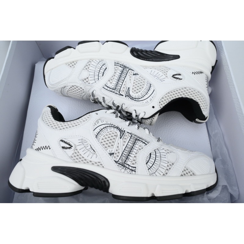 PK God Batch Dior Chrono Sneaker Mesh with White and Black Leather-Effect Panels
