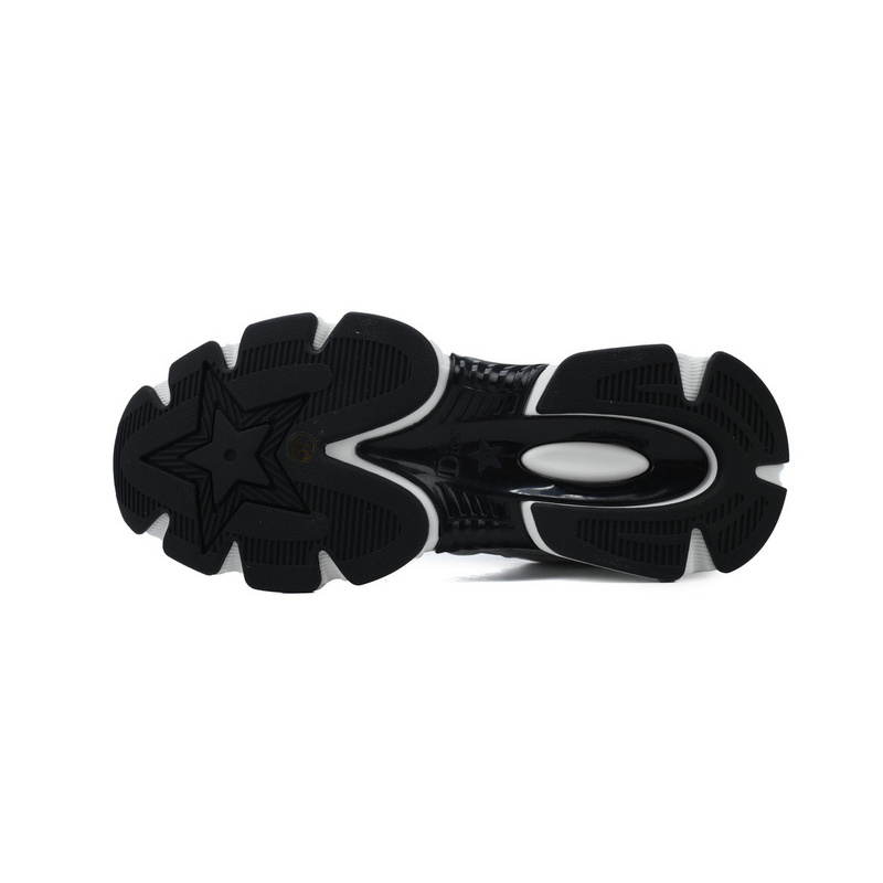 PK God Batch Dior Chrono Sneaker Mesh with White and Black Leather-Effect Panels