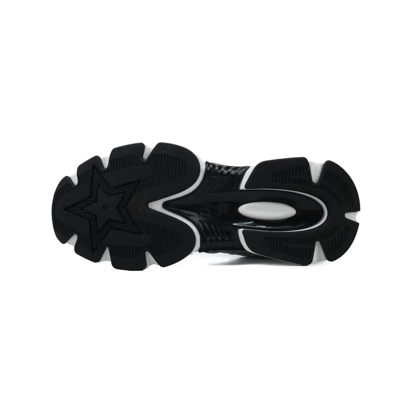 PK God Batch Dior Chrono Sneaker Mesh with White and Black Leather-Effect Panels