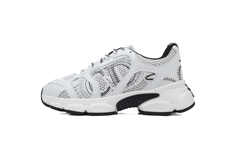 PK God Batch Dior Chrono Sneaker Mesh with White and Black Leather-Effect Panels