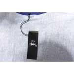 Dior Oblique Relaxed Fit T Shirt Terry Cotton Jersey Blue