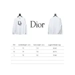 Dior Letter Logo Embroidery Sweatshirt White