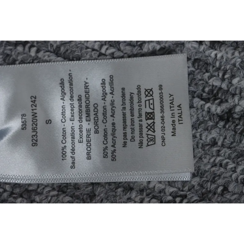Dior Letter Logo Embroidery Sweatshirt White