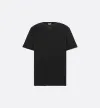 Dior Oblique Relaxed-Fit T-Shirt Black Terry Cotton Jacquard
