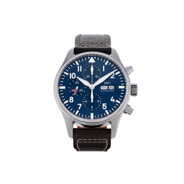 Pkstockx IWC Pilot's Le Petit Prince Automatic Blue Dial Leather - Brown IW377714