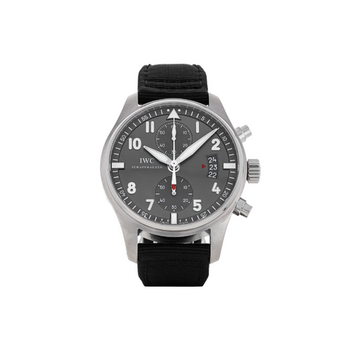 Pkstockx IWC Pilot's Spitfire Automatic Black Dial Fabric - Black IW387802
