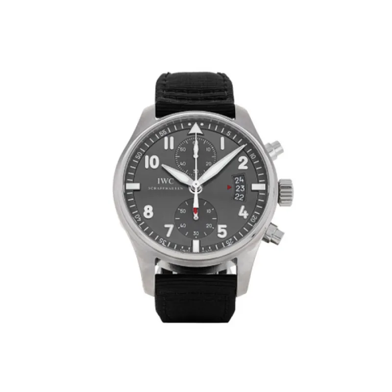 Pkstockx IWC Pilot's Spitfire Automatic Black Dial Fabric - Black IW387802
