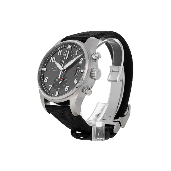 Pkstockx IWC Pilot's Spitfire Automatic Black Dial Fabric - Black IW387802