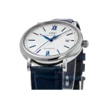 Pkstockx IWC Portofino Automatic Silver Dial Leather Strap Men's Watch IW356527