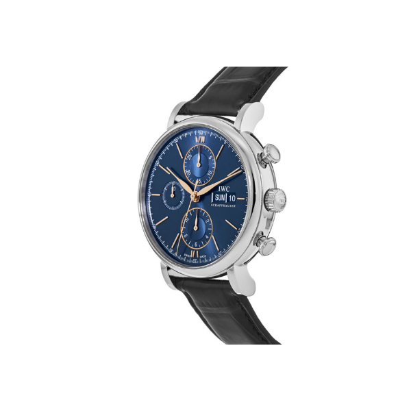 Pkstockx IWC Portofino Chronograph Automatic Blue Dial Men's Watch IW391036