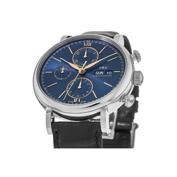 Pkstockx IWC Portofino Chronograph Automatic Blue Dial Men's Watch IW391036