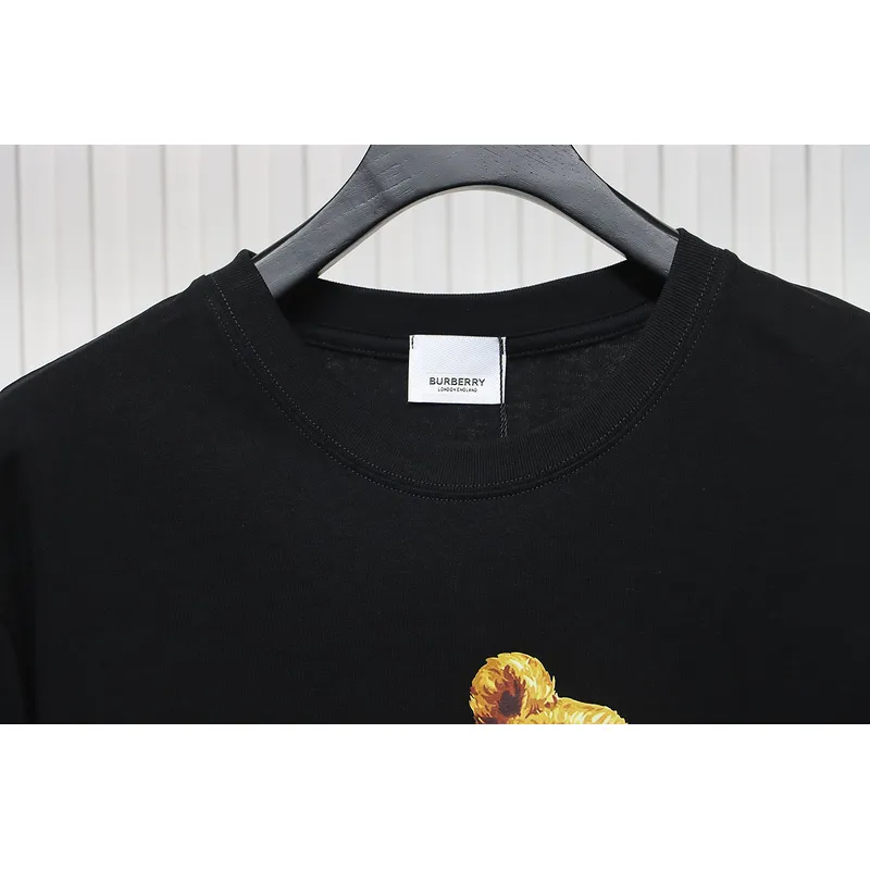 PK God Batch Burberry 24SS Bear Short Sleeve T-Shirt Black