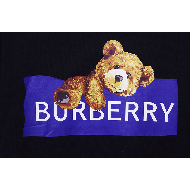 PK God Batch Burberry 24SS Bear Short Sleeve T-Shirt Black