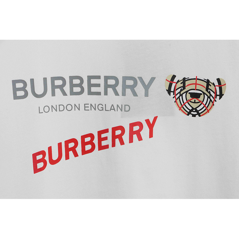 PK God Batch Burberry bear print short sleeves