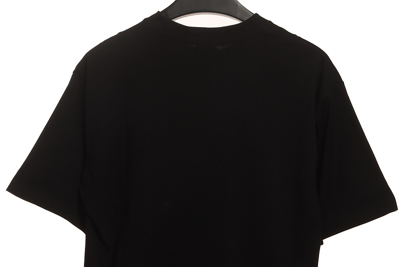 PK God Batch Burberry bear print short sleeves black