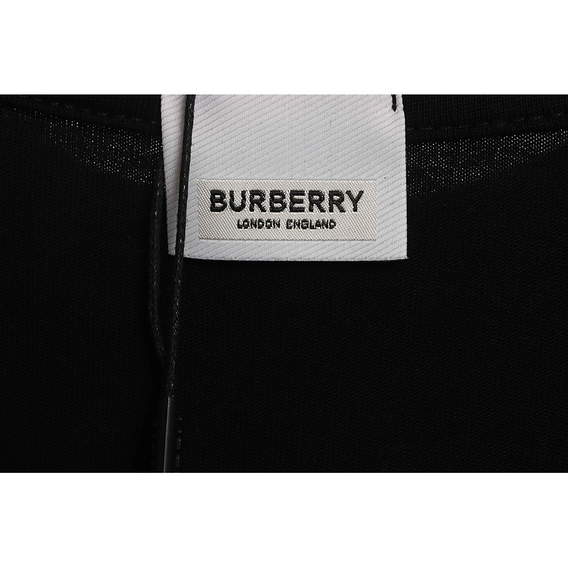 PK God Batch Burberry bear print short sleeves black