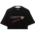 PK God Batch Burberry bear print short sleeves black