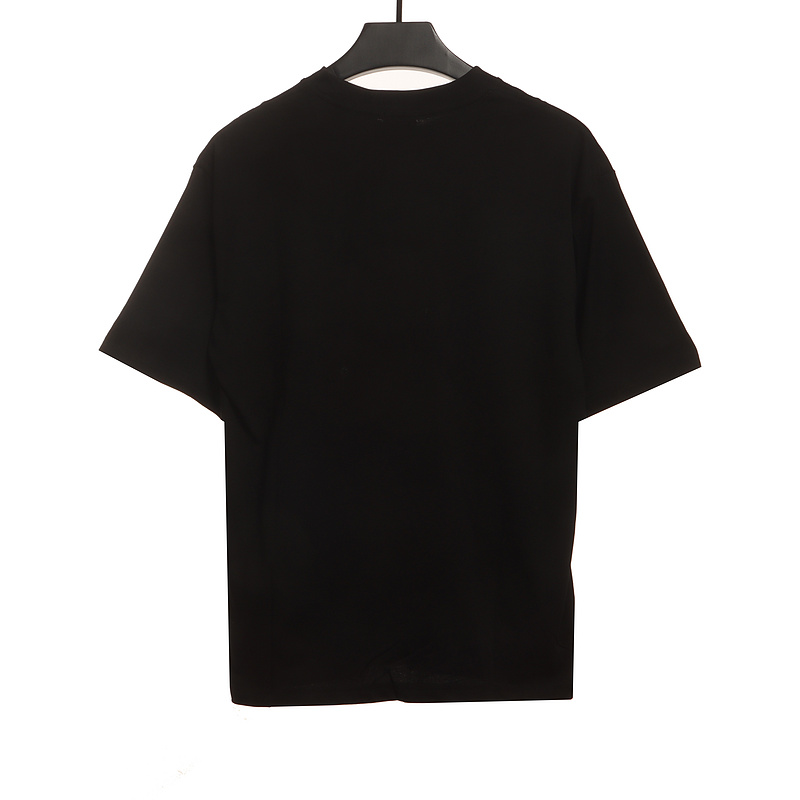 PK God Batch Burberry bear print short sleeves black