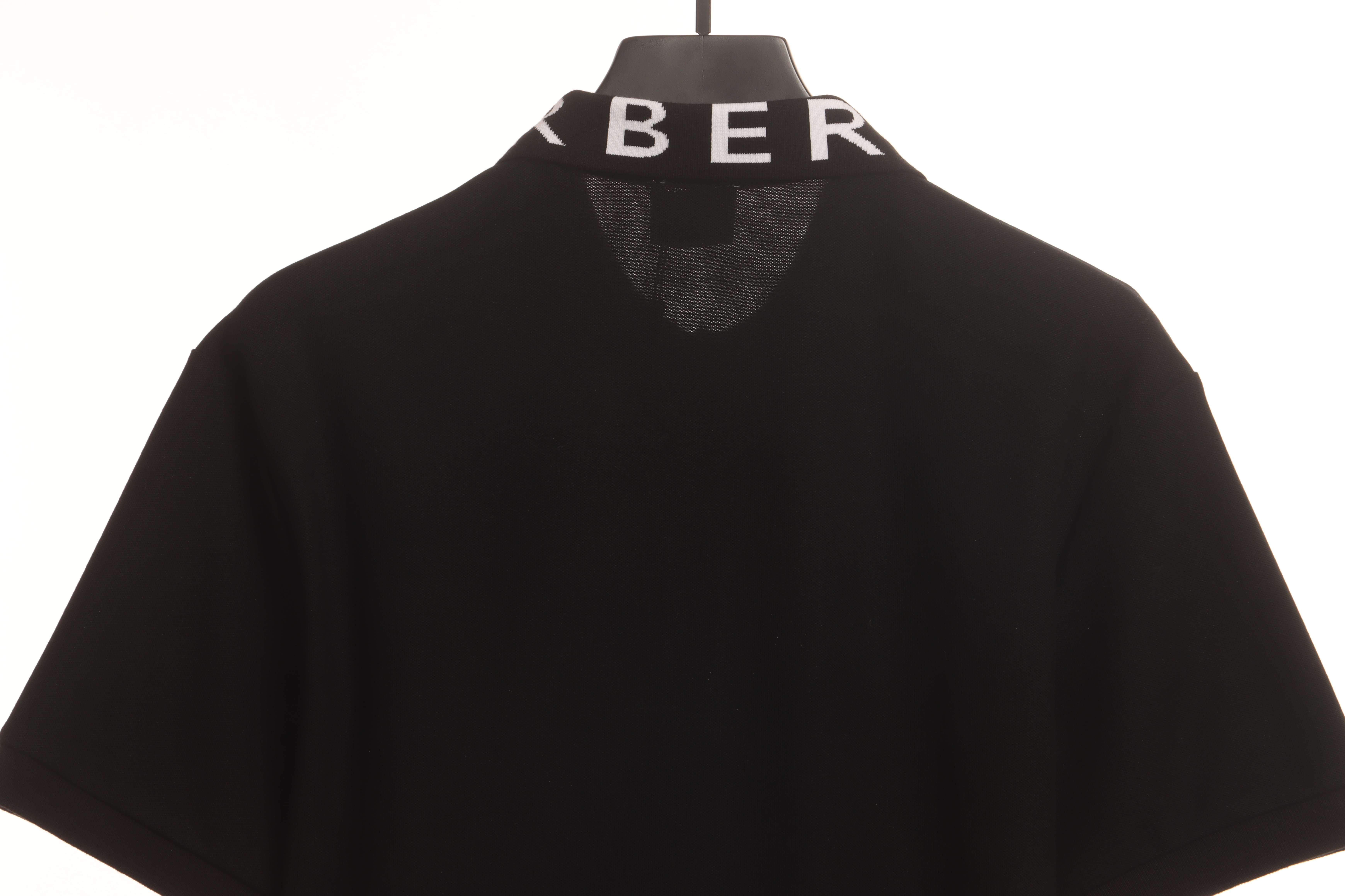 PK God Batch Burberry collar letter POLO black