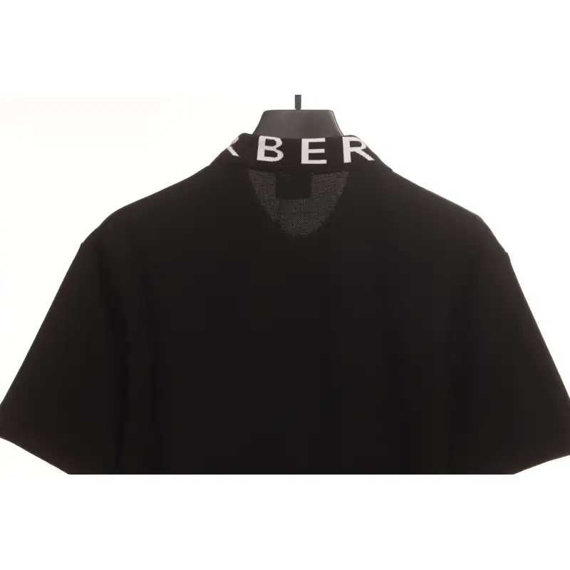 PK God Batch Burberry collar letter POLO black