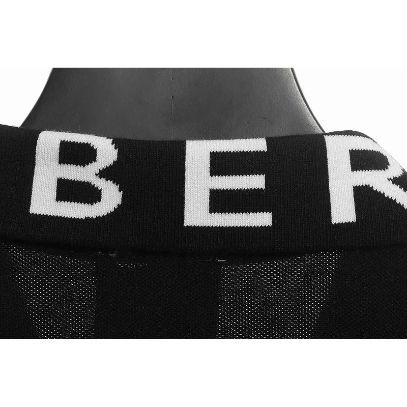 PK God Batch Burberry collar letter POLO black
