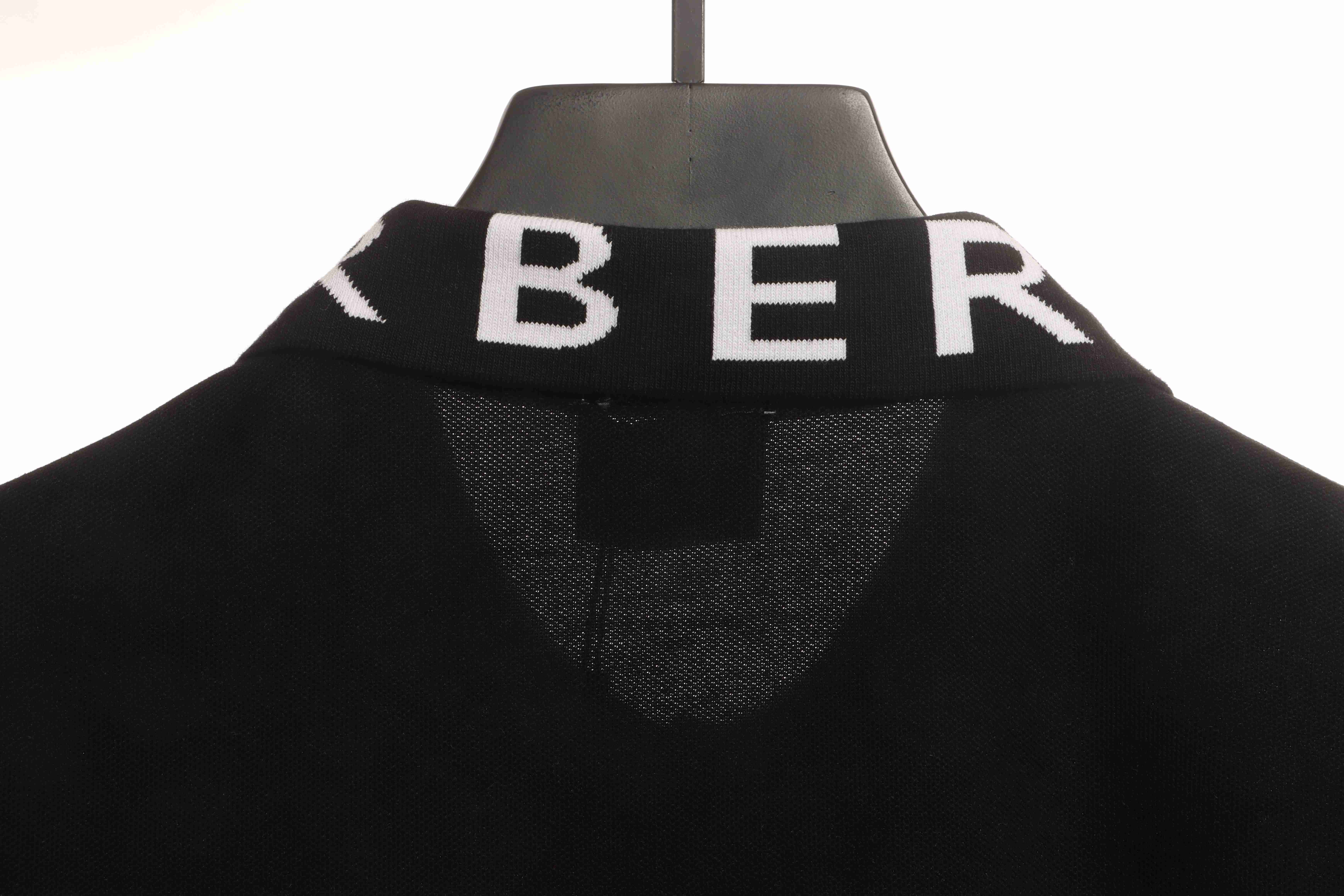 PK God Batch Burberry collar letter POLO black