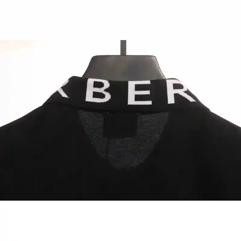 PK God Batch Burberry collar letter POLO black
