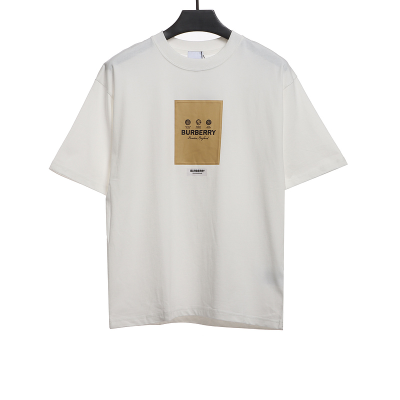 PK God Batch Burberry label patch short sleeves white
