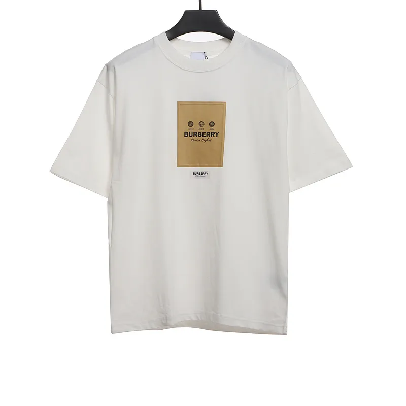 PK God Batch Burberry label patch short sleeves white