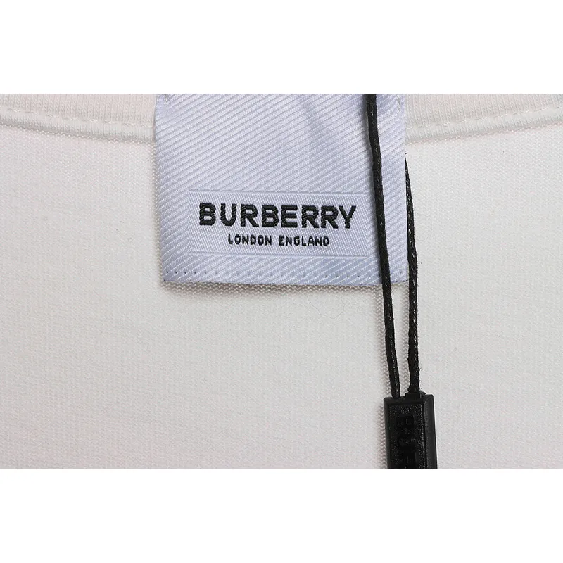 PK God Batch Burberry label patch short sleeves white