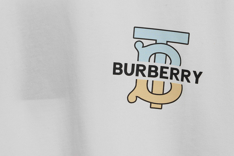 PK God Batch Burberry logo chest limited edition short sleeves white